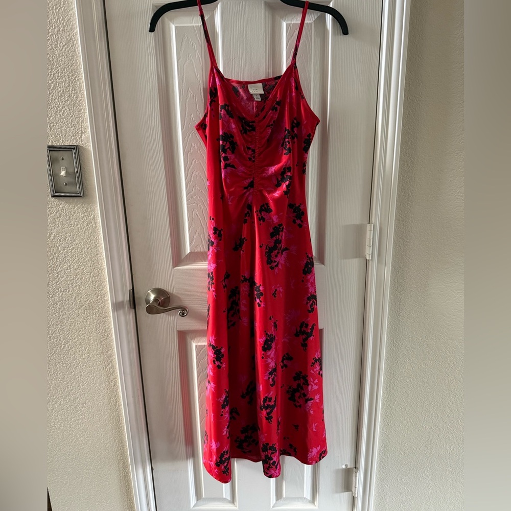 a new day Red and Black Floral Maxi Dress
